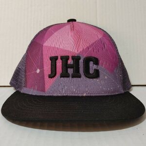 JHC Retro Trucker Snapback California Surfer Cap Hat (Pink / Purple) Adjustable
